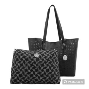 French Connection Talia 2 In 1 Tote Bag Black NWT
